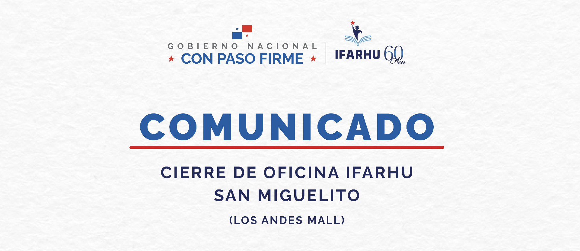 Oficinas de IFARHU San Miguelito permanecerá cerrada el 30 de julio